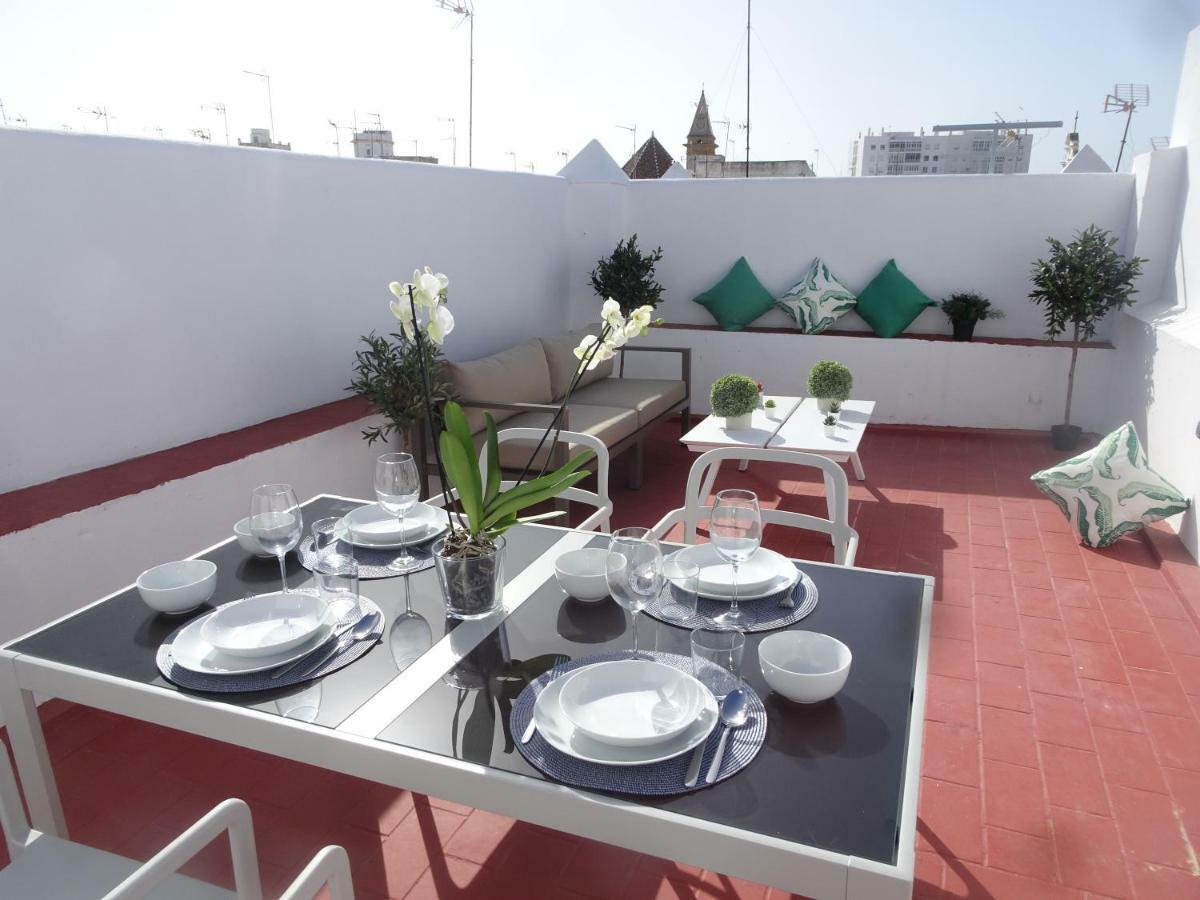 Apartamento Atico Terraza Cadiz Centro Ascensor Playa de la Caleta Exterior foto